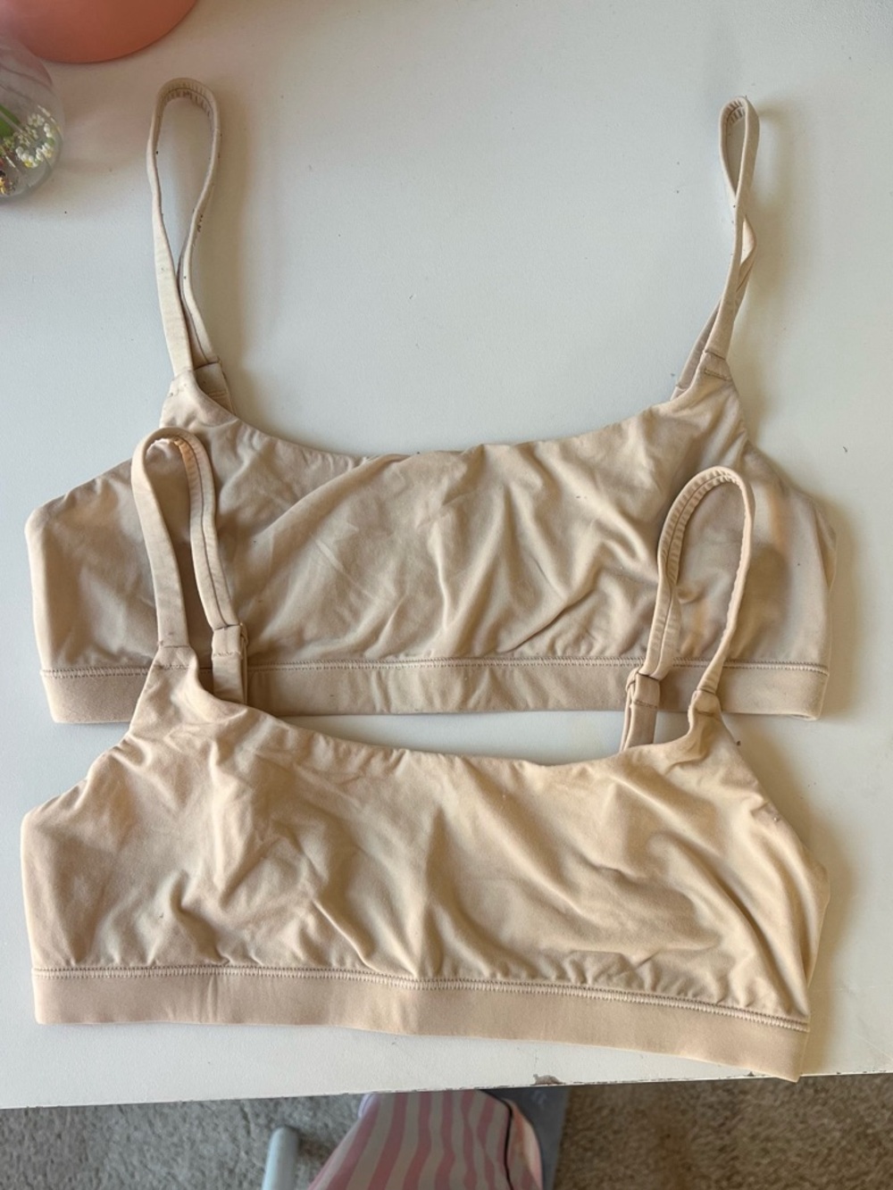 Bundle Skims Fits Everybody Scoop Bralette Clay S set duo